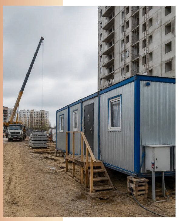 Аренда строительных вагончиков для рабочих в Кумертау
