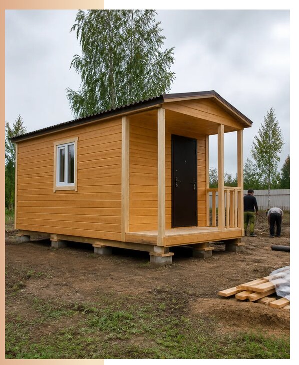 Недорогие дачные домики в Кумертау с изготовлением и доставкой